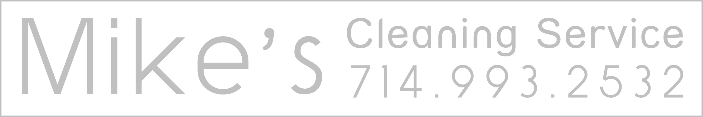 Mike's Cleaning Service Logo